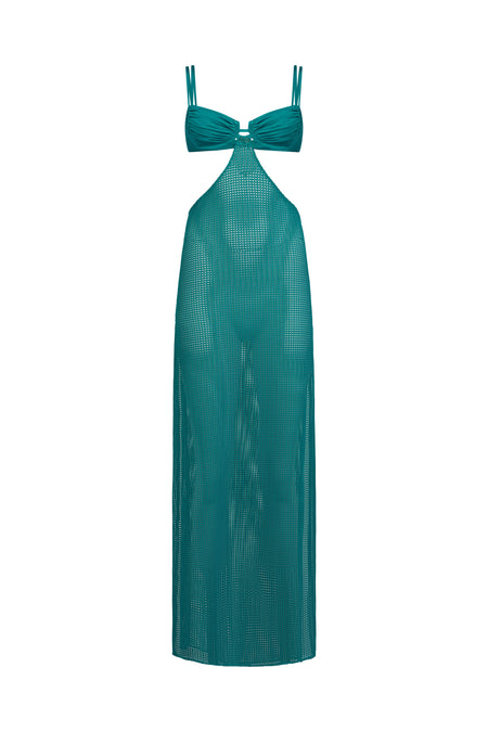 CRYSTALLINE DEPTHS LONG SKIRT - almaMia swimwear