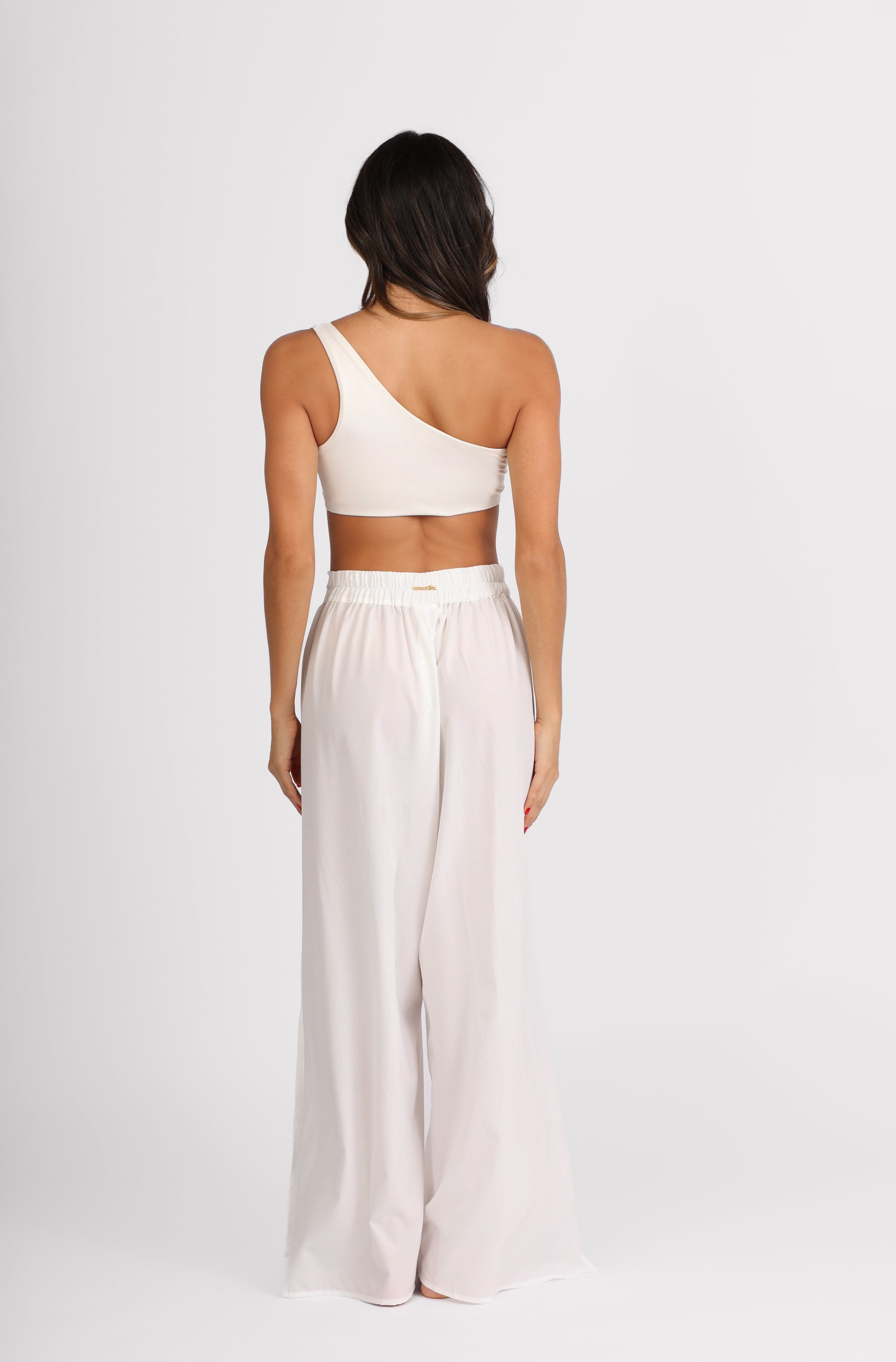 IVORY FLOWY PANTS AlmaMía Store
