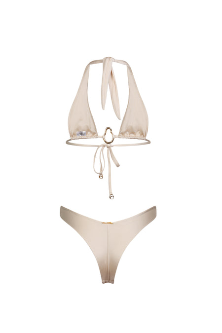 SUBLIMITY SAND TRIANGLE HALTER - almaMia swimwear