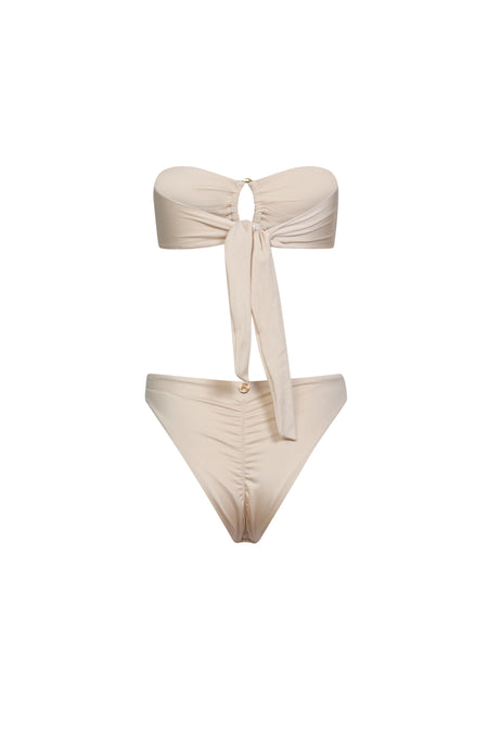 SUBLIMITY SAND STRAPLESS - almaMia swimwear