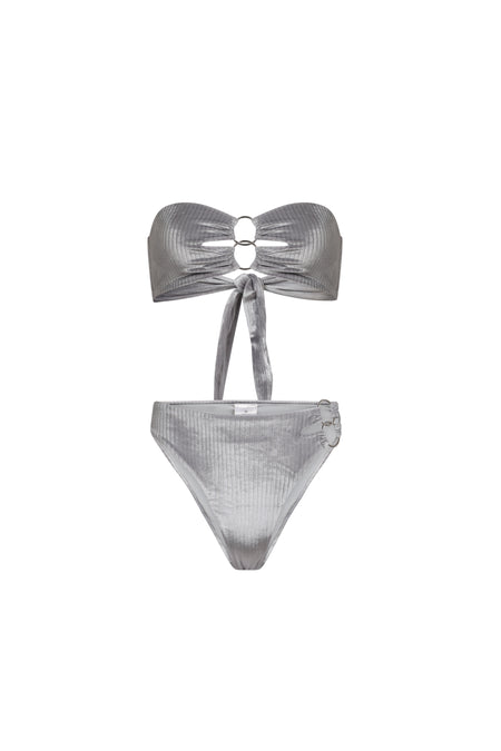 SILVER GLOW STRAPLESS