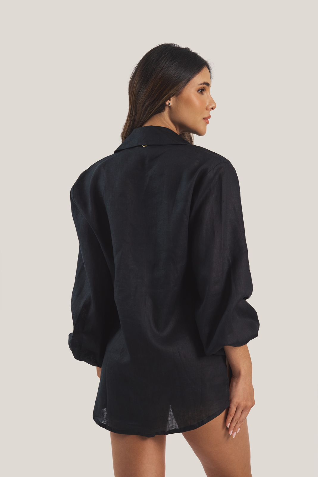 BLACK SELENE SHIRT