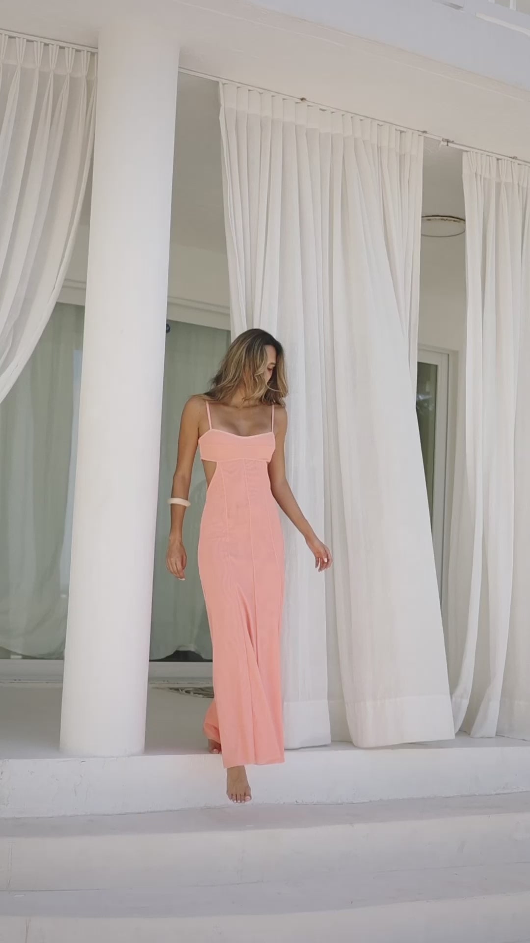 VESTIDO DE MALLA EFECTO PIEL DE BEBÉ